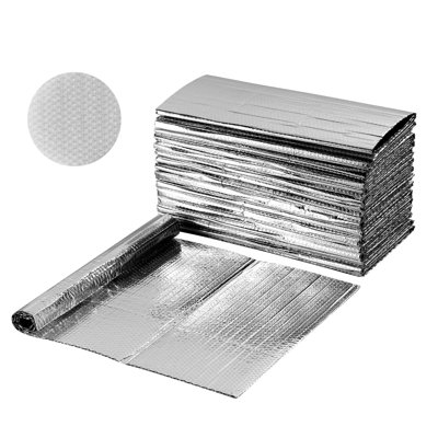 Reflective Insulation Sheet 24 in x 4 ft Double-Sided Aluminum Foil