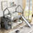 House Bunk Bed With Convertible Slide, Storage Staircase Can Be Placed Left Or Right-658680280