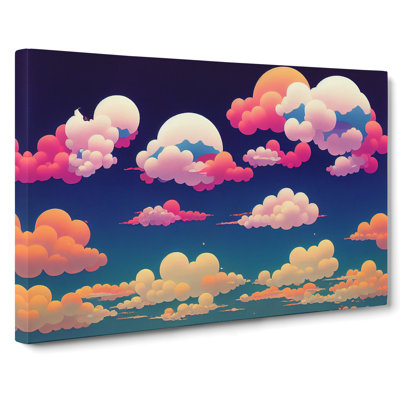 Bubblegum Clouds Vol.3 - Wrapped Canvas