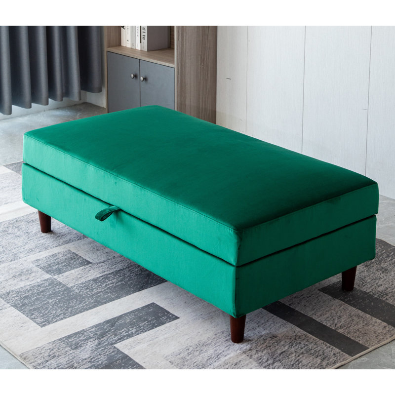 Athalia Velvet Upholstered Storage Bench