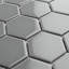 Metro 2" Hex Glossy 11-1/8 " x 12-5/8 " Porcelain Mosaic Floor and Wall Tile-76672383
