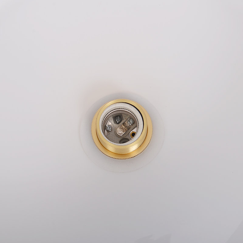 Plafonnier semi-encastré Mid-Century moderne beige, H 5,91 po x l 11,02 po x P 11,02 po