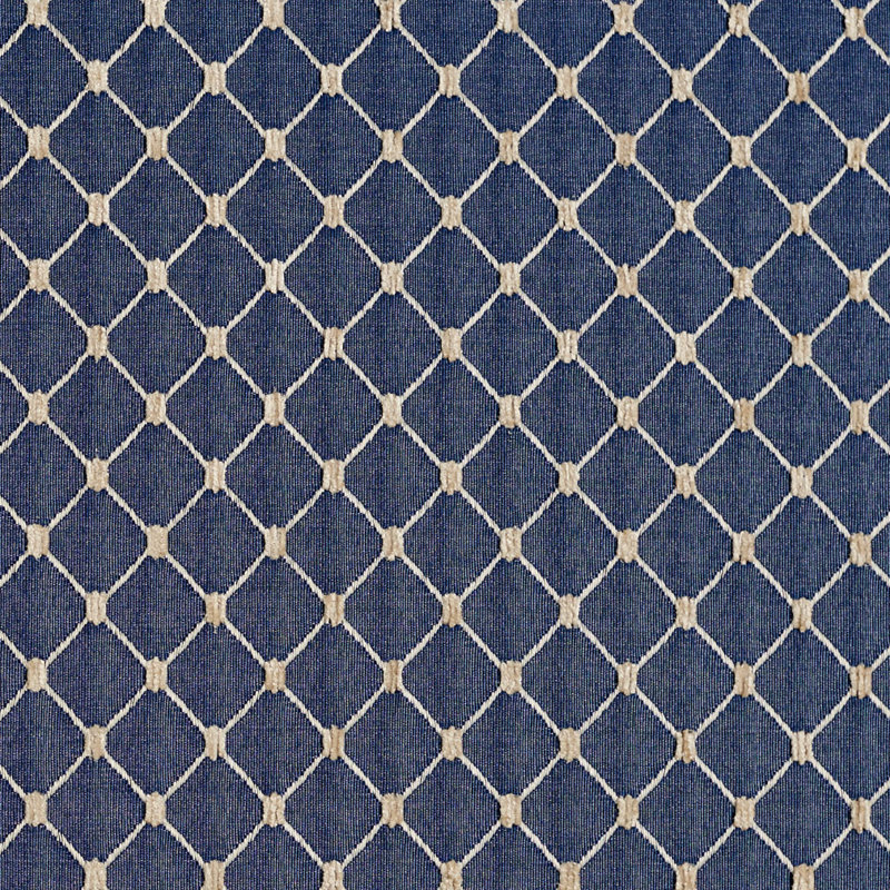Tissu à losanges Elizabethgrace, Bleu