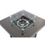 Table de foyer d'extérieur en acier inoxydable, l 30 po x H 25 po, table de jardin avec couvercle, 25 po