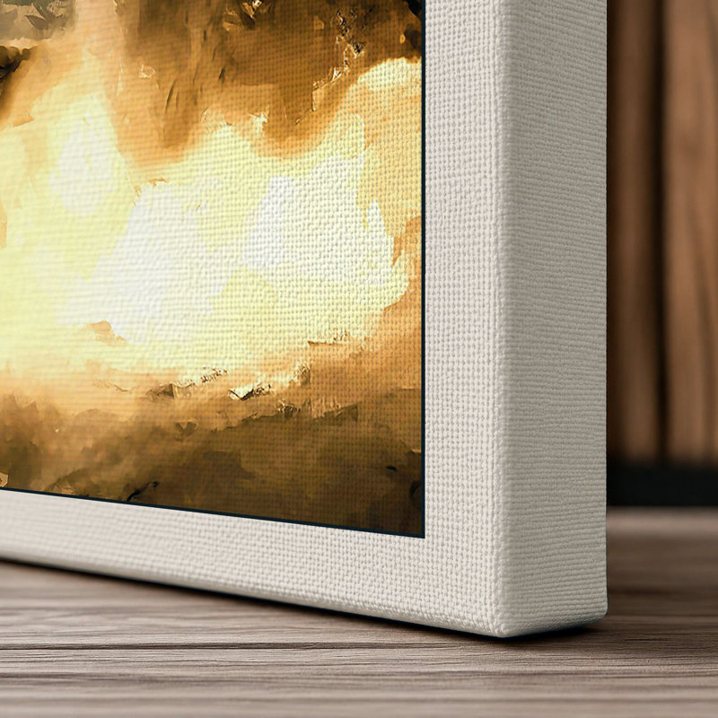 Wolves In Fire Fantasy - Print, 24x16 - 61.0 x 40.6 cm, Cream Border