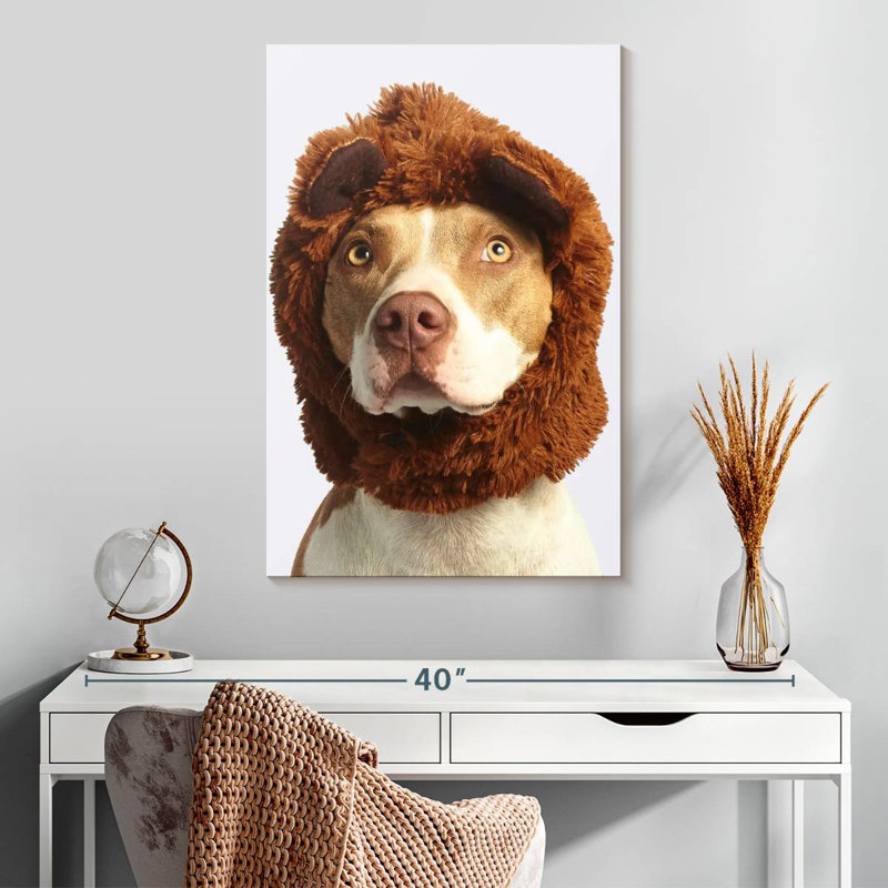 Bandeau en fourrure de chien Brampt, H 30 po x l 20 po