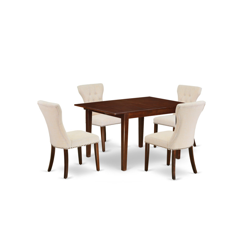 Ensemble de salle à manger Hakana, 5 pièces : 1 table, 4 chaises