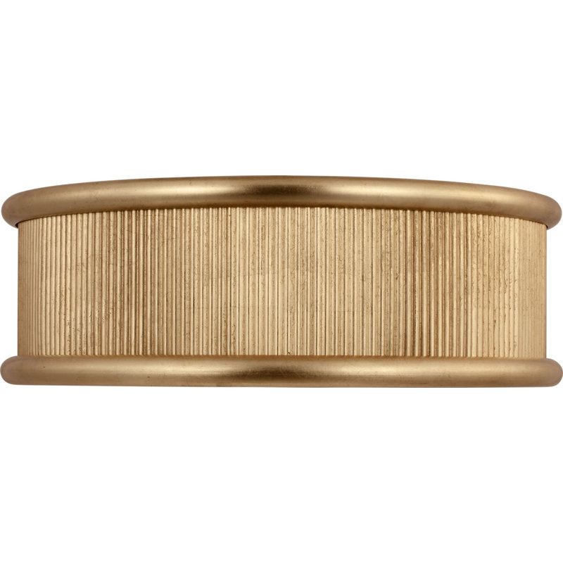 Ritz Flush Mount, 6" H x 18" W x 18" D, Gild