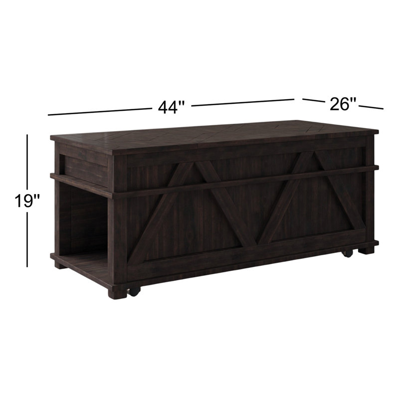 Table basse avec rangement Kamyla