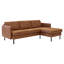 Lola 3 Seater Faux Leather Sectional-390164418-390164421