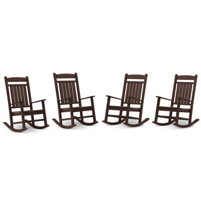 Chaise berçante en plastique Catelyn