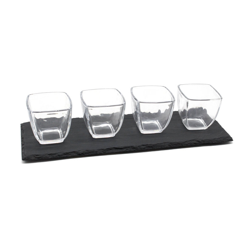 Symple Stuff Detlef Glass Condiment Server