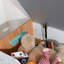 Banc de rangement pour jouets Mid-Century