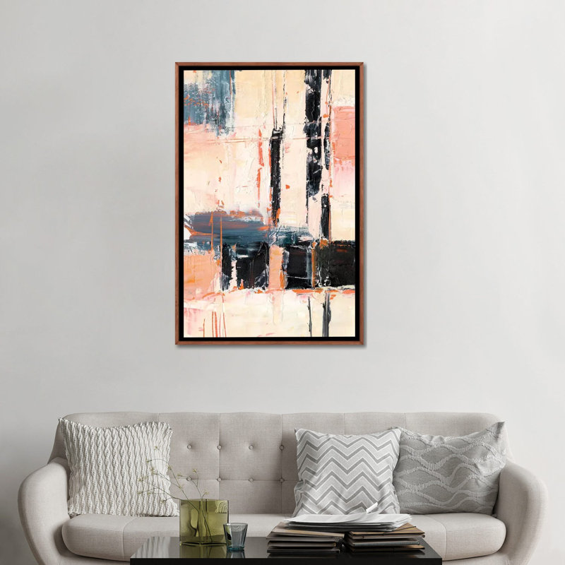Corail et sable II par Ethan Harper - reproduction d'art, Pas de tapis, H 48 po x l 32 po x P 1,5 po