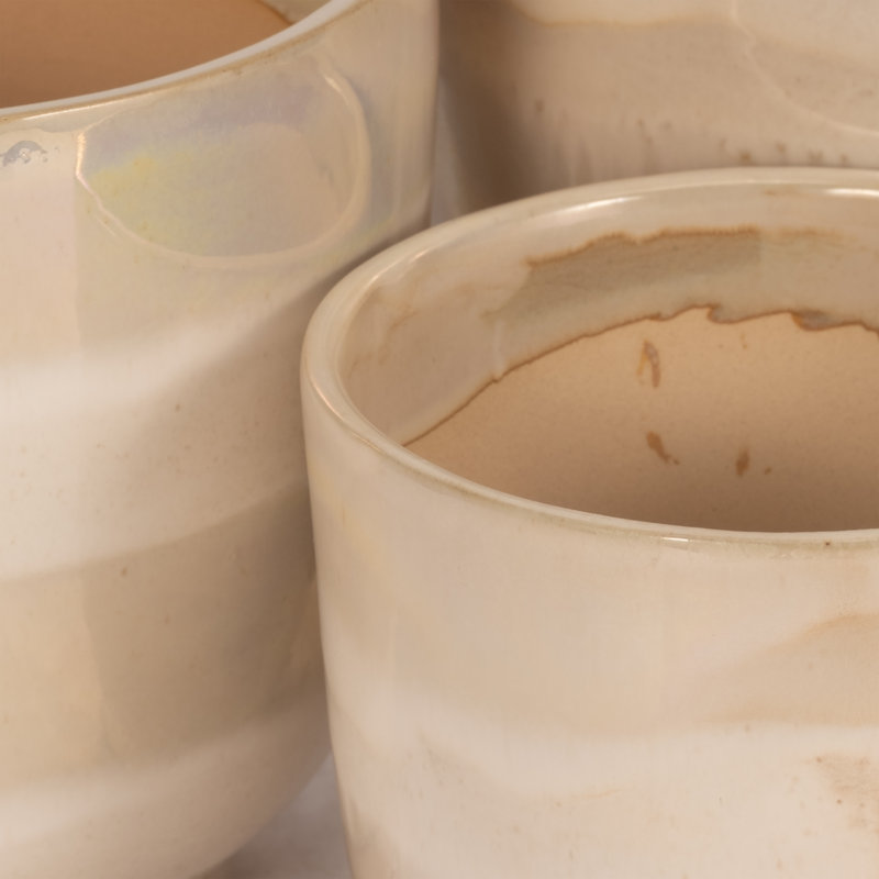 Andru Ceramic Trio Elegance Enhance Your Space With Style, Ivory