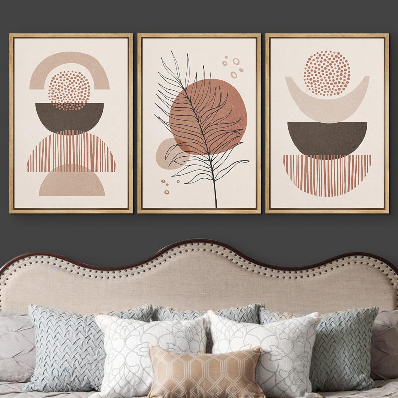 «Boho Mid-Century Pastel, Naturel, H 36 po x l 24 po x P 1,5 po