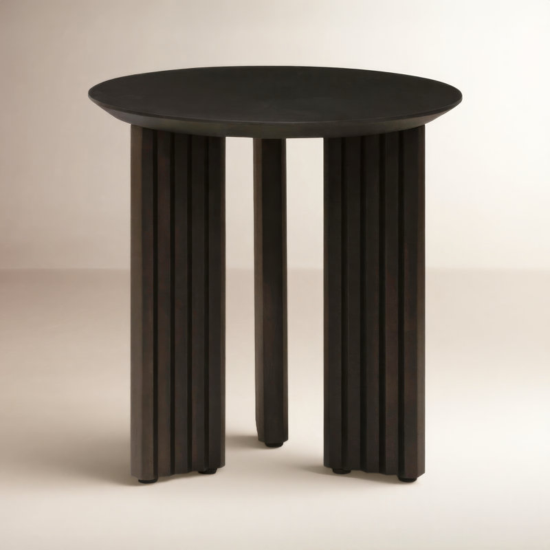 Edianna Modern End Table, Black