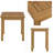 Okemo Acacia Wood 21 1/2"" Coktail Table