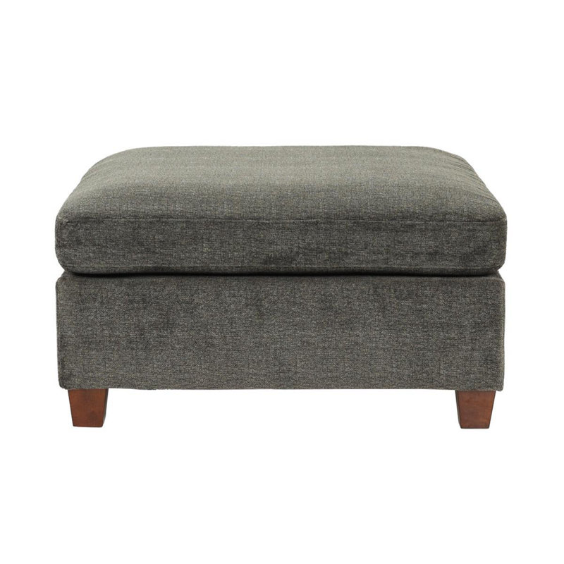 Banc rembourré en chenille Chirles, Gris