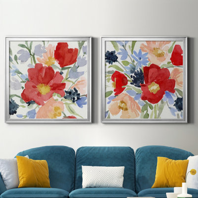«Indian Summer Bouquet I», ensemble de 2 reproductions d'art encadrées