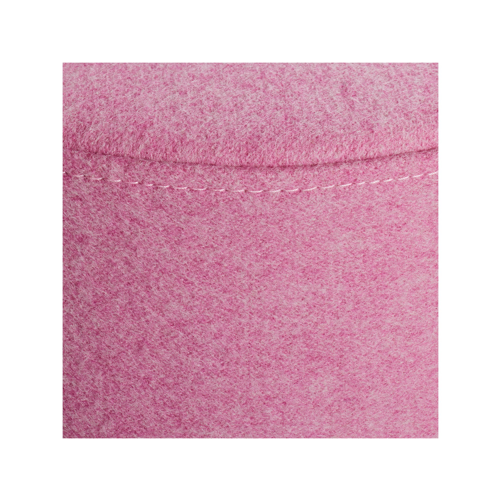 Bumper Upholstered Ottoman, Pink