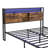 Full Size Bed With Metal Platform Structure And Wooden Headboard/, Charging, 2 Drawers Storage, Led Lights, No Box Spring, Assembly Activity. : Bed, Structure, Headboard, Activity Frame Charging-161489463