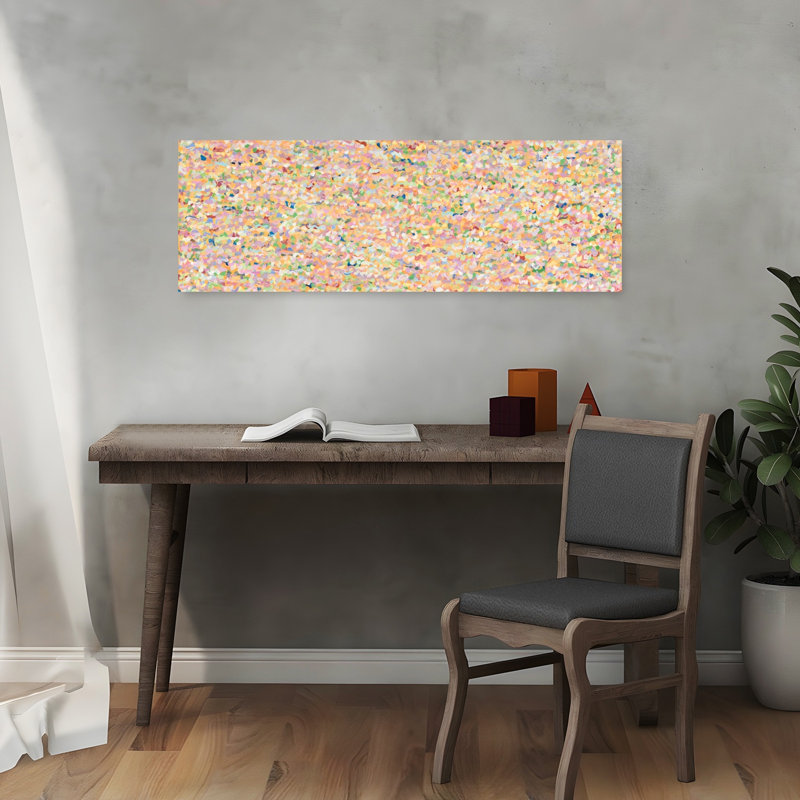 Soft Pastel Mosaic by Helen Joynson - Wrapped Canvas Panoramic Print, 30.48 cm H x 91.44 cm W