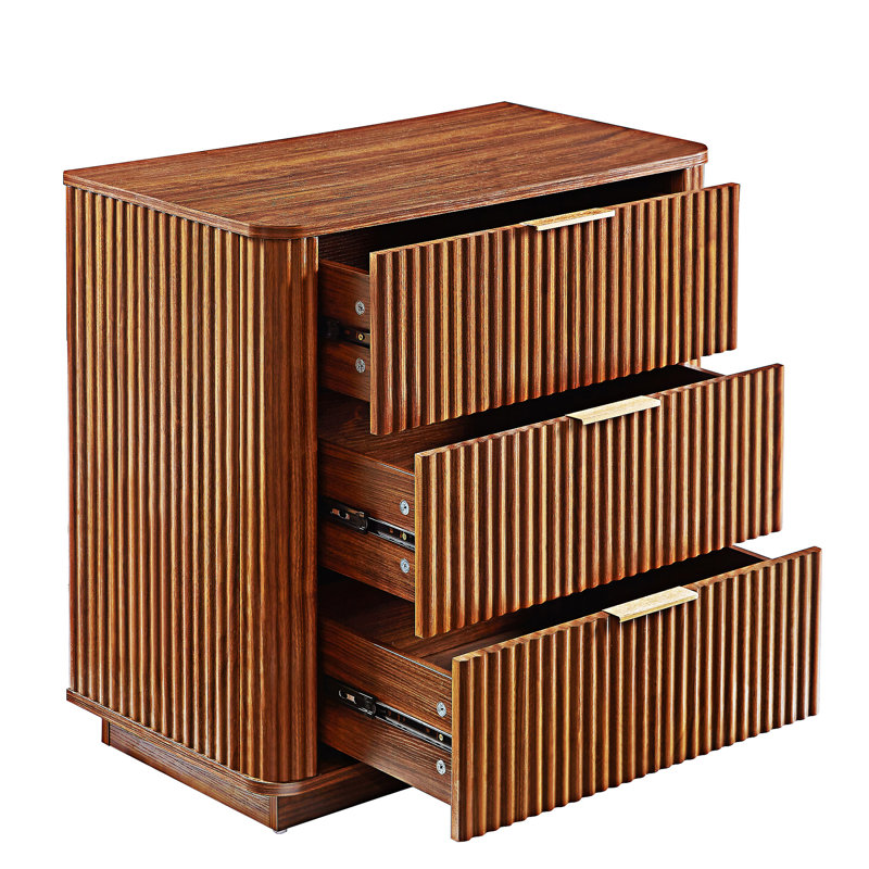 Table de chevet avec tiroirs, ensemble de 2