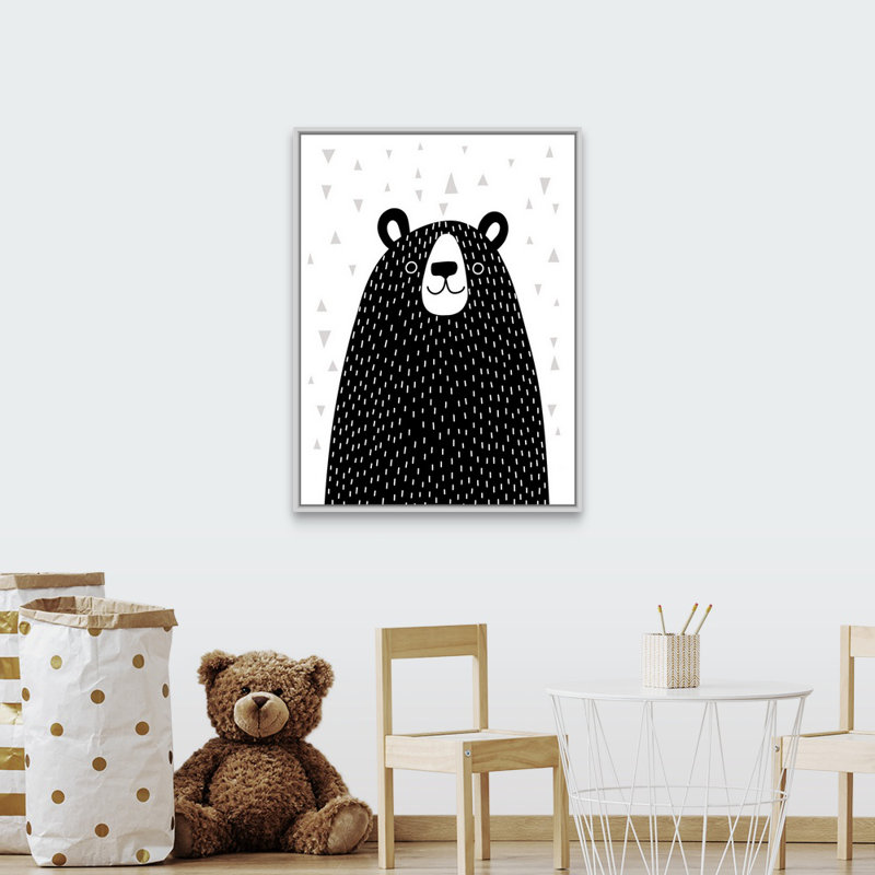 Art sur toile à motif mixte Simmers, H 40 po x l 30 po x P 1,75 po, Cadre flottant blanc