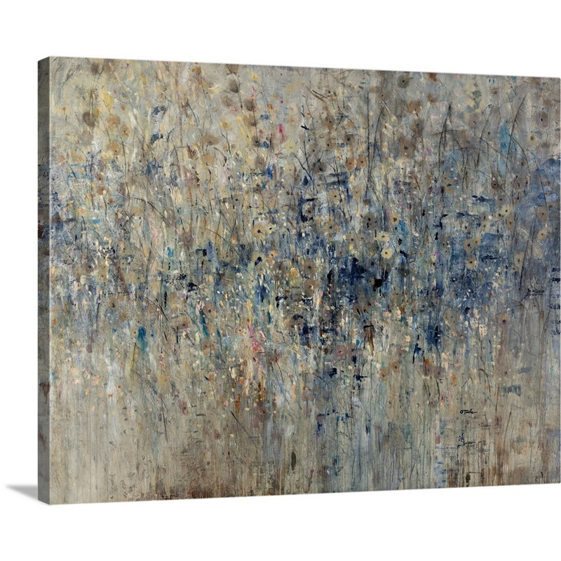 « limitrophe field », peinture sur toile, Toile tendue, H 16 po x l 20 po x P 1,25 po