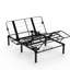 Base de lit réglable pour grand lit, option zéro, capacité de 750 lb, deux ports, structure de base en métal pliable, zéro, pour la détente dans la chambre à coucher