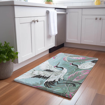 Tapis lavable en microfibre Summer Palace