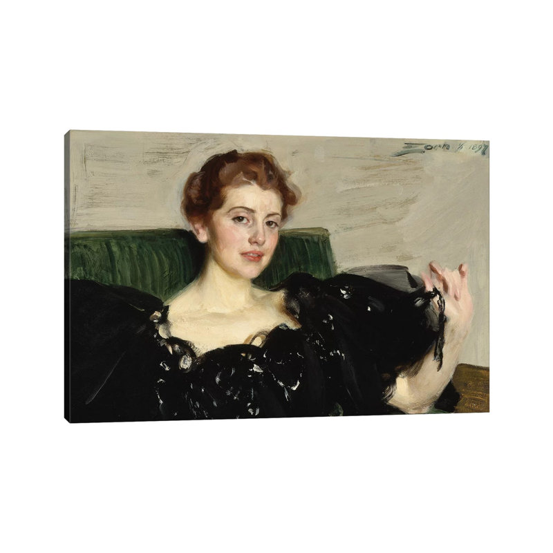 Lucy Turner Joy, 1897 by Anders Leonard Zorn - Wrapped Canvas Gallery-Wrapped Canvas Giclée, 20.32cm H x 30.48cm W