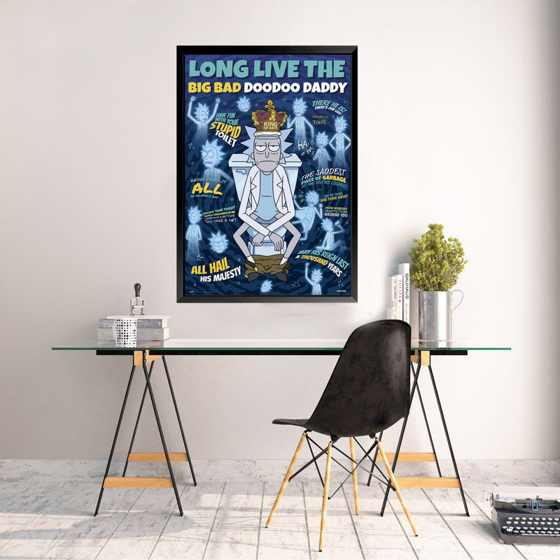 Affiche encadrée «Rick and MORTY BIG BAD DOODoo DADDY», impression d'art sur affiche 36 x 24