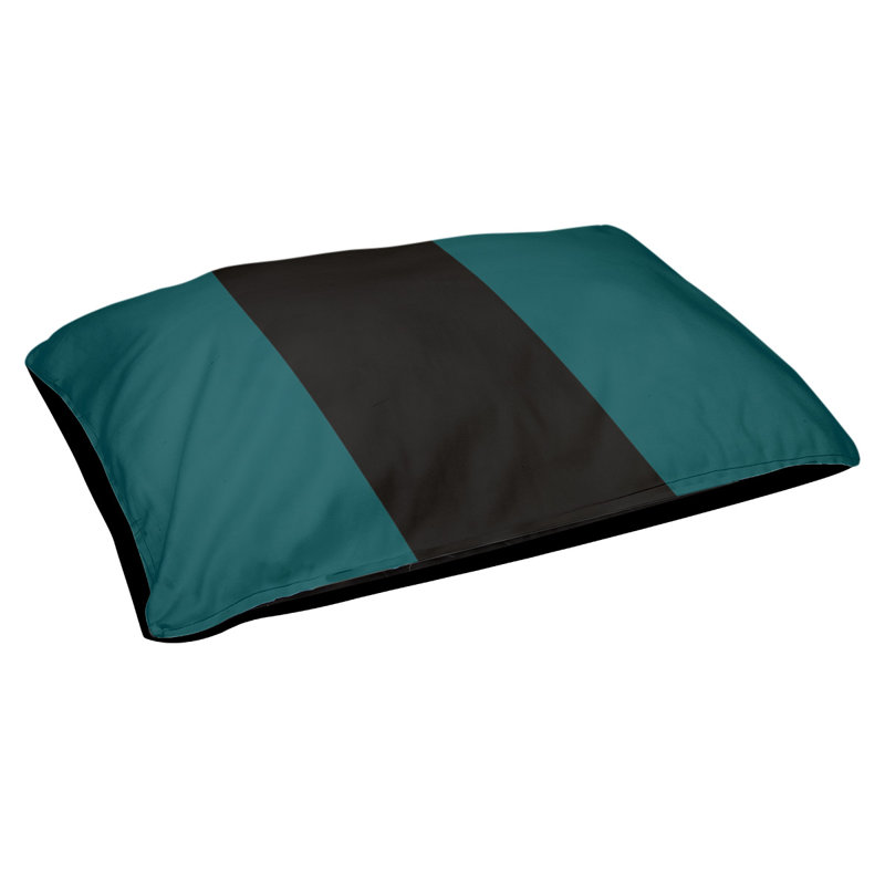 Oreiller pour chien Philadelphia, Grand (l 50 po x P 40 po x H 7 po), Vert / Noir