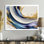 «Golden Silence of Minimal Marble Waterfall III», art mural abstrait minimaliste