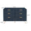 Commode de rangement en bois avec 6 tiroirs et poignées en métal Philisma-1232896776