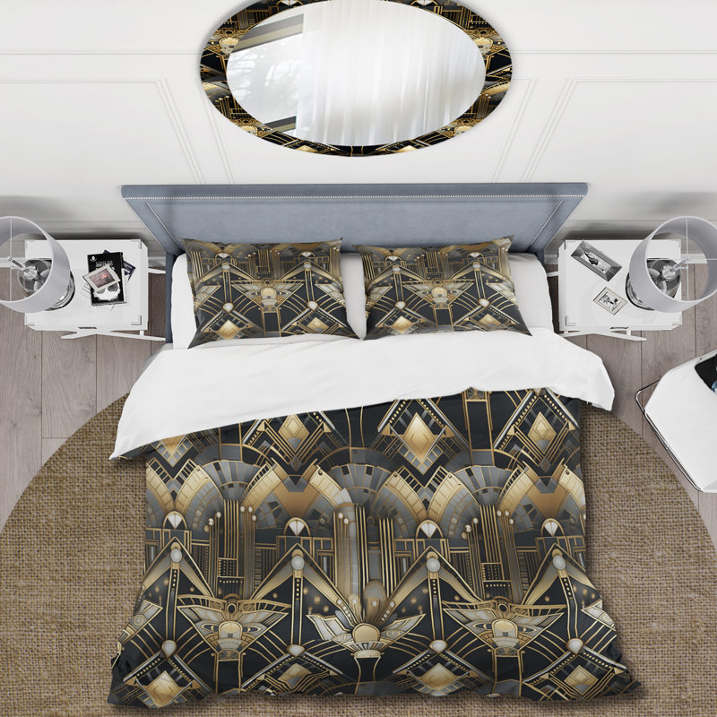 Ensemble de housse de couette Quesha, Housse de couette pour très grand lit et 2 très
