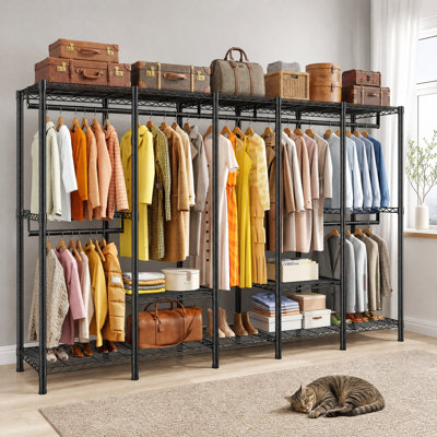 224 cm Adjustable Clothes Rack