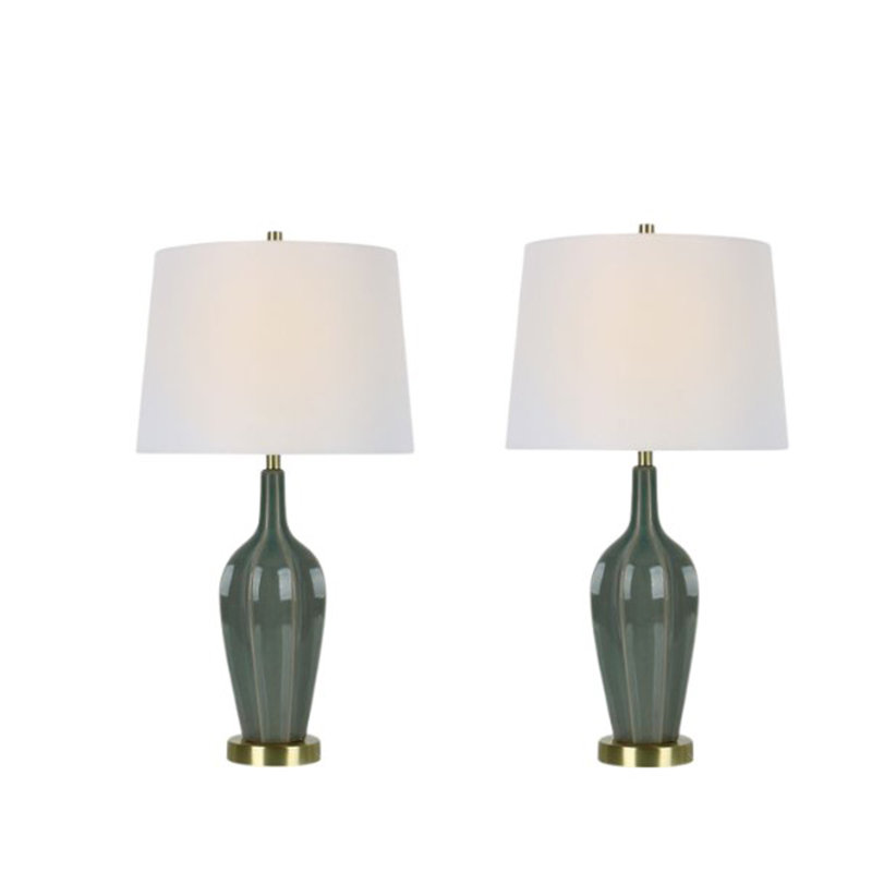 Lampe de table Isabelo, Vert