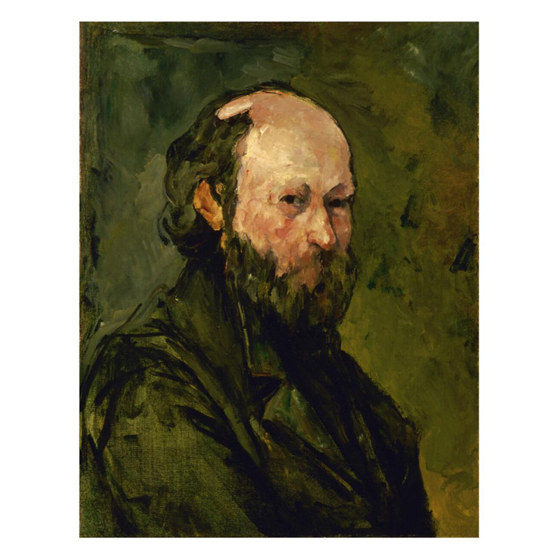 Autoportrait Paul Cézanne, estampe numérique, H 28 po x l 22 po