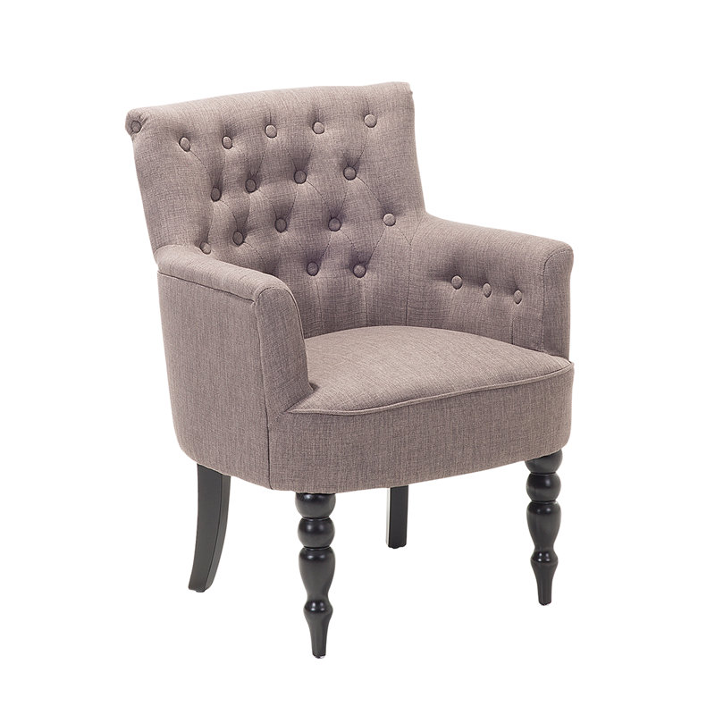 Jolie Upholstered Armchair, Light Grey