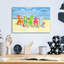 «Brighton Beach Chairs» par Paul Brent, art en verre acrylique Wal-649239379