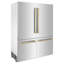ZLINE 60" Autograph Edition 32.2 cu. ft. Built-in 4-Door French Door Refrigerator-175285117-193274246