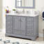 Quen 48" Freestanding Single Basin Vanity Set with Cabinet, Vanity Top-293161664-293161666-293540431