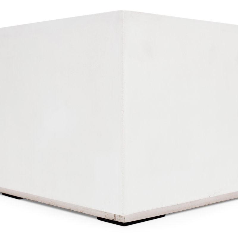 Mixx Bloc Coffee Table, White, 13.9" H x 36" W x 36" D