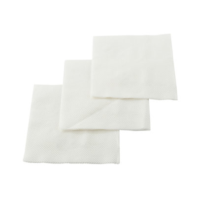 Restaurantware-Luxenap Micropoint 2-Ply Cocktail Beverage Napkins - Soft and Durable 8" x 8" White Paper Napkins - Disposable and Recyclable - 100-CT