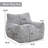 Compression Large Corduroy Fabric Bean Bag Chair & Lounger-1904905845