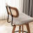 Sirine 4 Pieces Swivel Linen Counter Stool-127683223