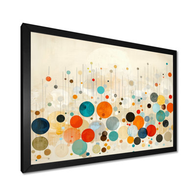 Radiant Echoes Of Mid Century Colors I - Décoration murale abstraite Mid-Century